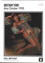 Load image into Gallery viewer, Playboy October Edition Brittany York Card #110
