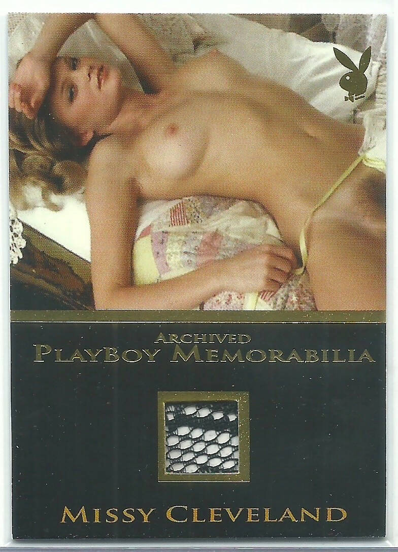 Playboy Sultry & Seductive Missy Cleveland Archived Gold Foil Memorabilia Card