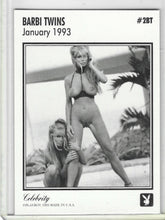 Load image into Gallery viewer, Playboy January Edition Celebrity Barbi Twins Card #2BT
