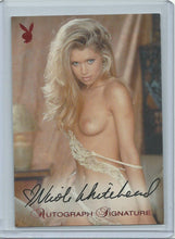 Load image into Gallery viewer, Playboy Playmates of the Year Nicole Whitehead Cyber Girls Red Foil Auto Card
