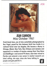 Load image into Gallery viewer, Playboy October Edition Jean Cannon Card #24
