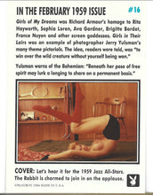 Load image into Gallery viewer, Playboy February Edition Cover Card #16
