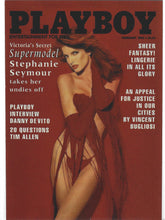 Load image into Gallery viewer, Playboy February Edition Cover Stephanie Seymour Card #118
