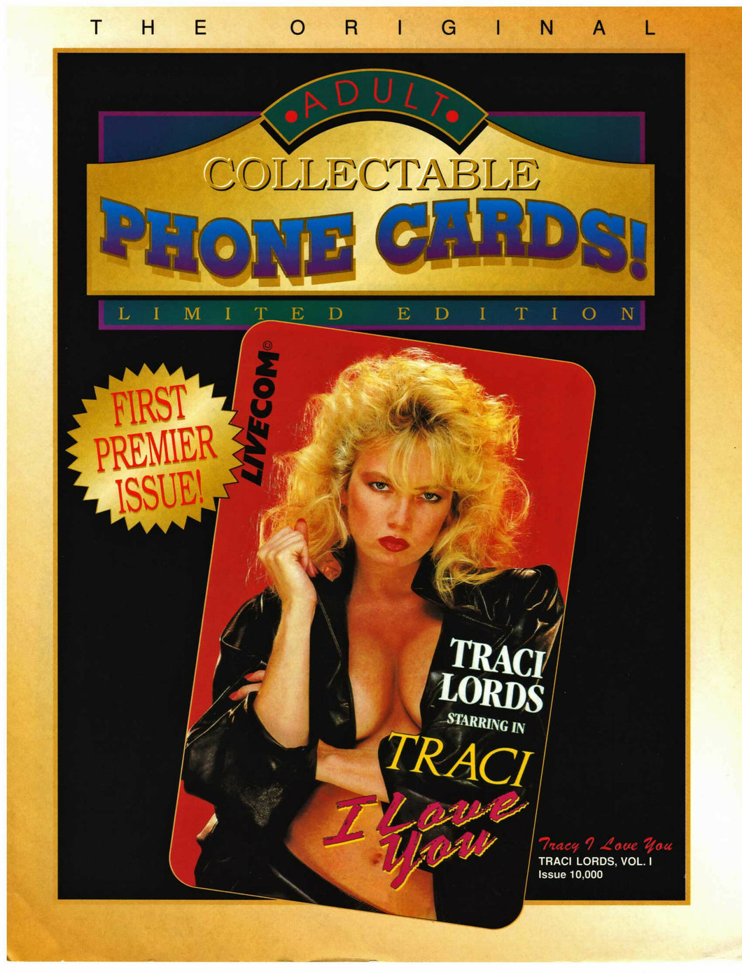 Livecom - Collectable Phone Cards - sell sheet / foldout