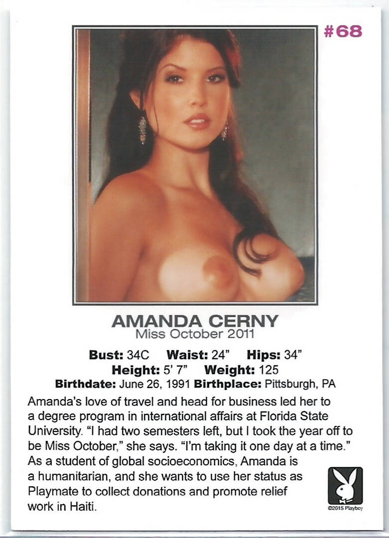 Playboy Centerfold Update 6 (2009-2011) Amanda Cerny Card # 68