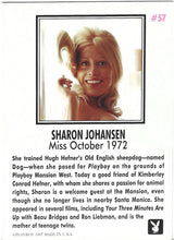 Load image into Gallery viewer, Playboy October Edition Sharon Johansen Card #57
