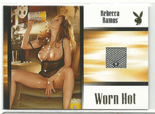Load image into Gallery viewer, Playboy Too Hot To Handle Rebecca Ramos Worn Hot Memorabilia Card
