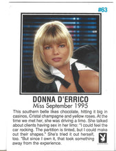Load image into Gallery viewer, Playboy Centerfold Update 1 (1994 - 1996) Donna D&#39;errico Card #63
