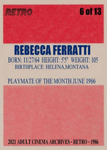 Load image into Gallery viewer, 2021 Retro 1986 Rebecca Ferratti Nude Card
