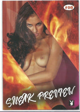 Load image into Gallery viewer, Playboy Sexy Vixens Preview- Way Too Hot To Handle Jaclyn Swedberg) Card #98
