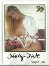 Load image into Gallery viewer, Playboy 50th Anniversary Holly Witt Gold Foil Autograph Card
