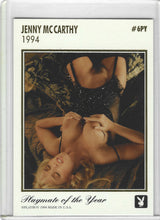 Load image into Gallery viewer, Playboy February Edition Playmate of the Year Jenny McCarthy Gold Foil Card #6PY
