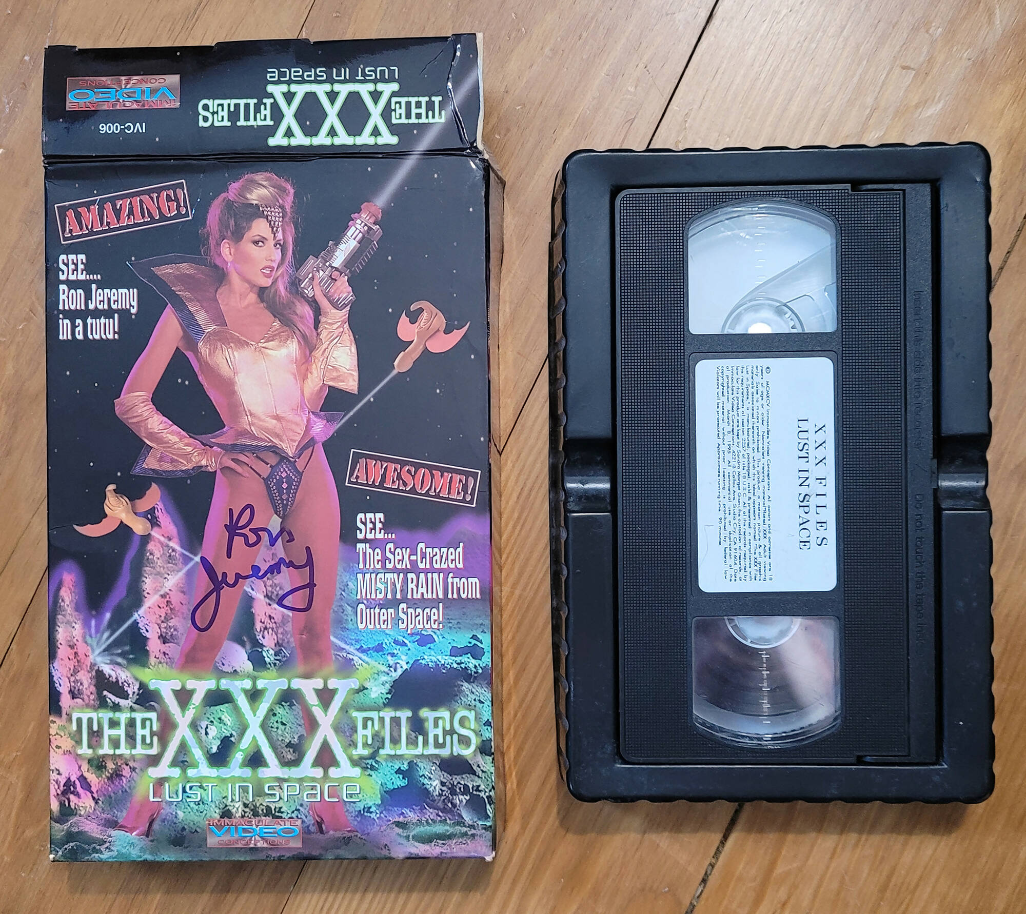 The XXX Files: Lust in Space (1995) Adult VHS Big Box - AUTOGRAPHED by –  Xandebay