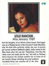 Load image into Gallery viewer, Playboy January Edition Leslie Bianchini Card #48
