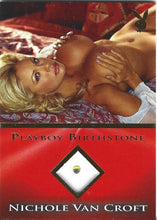 Load image into Gallery viewer, Playboy&#39;s Hard Bodies Nichole Van Croft Gold Foil Birthstone Card
