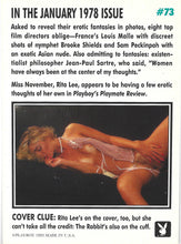 Load image into Gallery viewer, Playboy January Edition Cover Rita Lee Card #73
