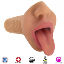 Load image into Gallery viewer, Mistress Selene Vibrating Mouth Stroker -Tan
