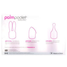 Load image into Gallery viewer, Palm Power Pocket Extended 3 Silicone Massager Heads
