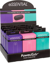 Load image into Gallery viewer, Power Bullet Essential 3.5in Rechargeable Bullet 12pc Display
