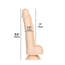 Load image into Gallery viewer, Addiction 100% Tristan 9in Silicone Collection Beige
