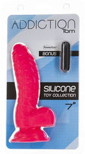 Load image into Gallery viewer, Addiction 100% Silicone Tom 7 Hot Pink &quot;
