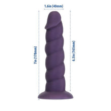 Load image into Gallery viewer, Fantasy Addiction 7in Unicorn Purple W- Bullet
