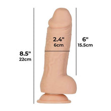 Load image into Gallery viewer, Addiction 100% Roman 8in Silicone Collection Beige
