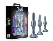 Load image into Gallery viewer, Anal Adventures Matrix Genesis Plug Kit Stellar Silver
