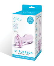 Load image into Gallery viewer, Glas 5 Rosebud Glass Butt Plug &quot;
