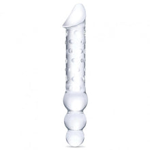 Load image into Gallery viewer, Glas 12in Double Ended Dildo W - Anal Beads
