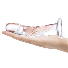 Load image into Gallery viewer, Glas 7 Curved Realistic Glass Dildo W Veins &quot;
