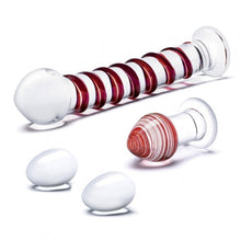 Load image into Gallery viewer, Glas 4pc Mr Swirly Set W- Glass Kegal Balls &amp; Butt Plug
