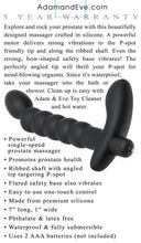 Load image into Gallery viewer, Adam &amp; Eve P-spot Vibrating Prostate Massager
