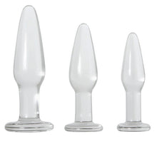 Load image into Gallery viewer, Adam &amp; Eve Glass Anal Training Trio
