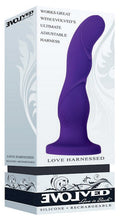 Load image into Gallery viewer, Love Harnessed Purple Vibrating Dildo Rechargeable
