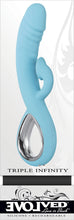 Load image into Gallery viewer, Evolved Triple Infinity Vibrator W- Suction Blue
