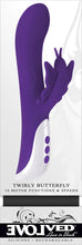 Load image into Gallery viewer, (wd) Evolved Twirly Butterfly Purple Vibrator
