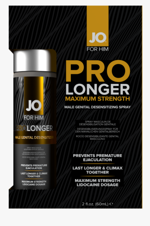 Jo Prolonger Spray W-lidocaine Male Genital Desensitizer 60ml