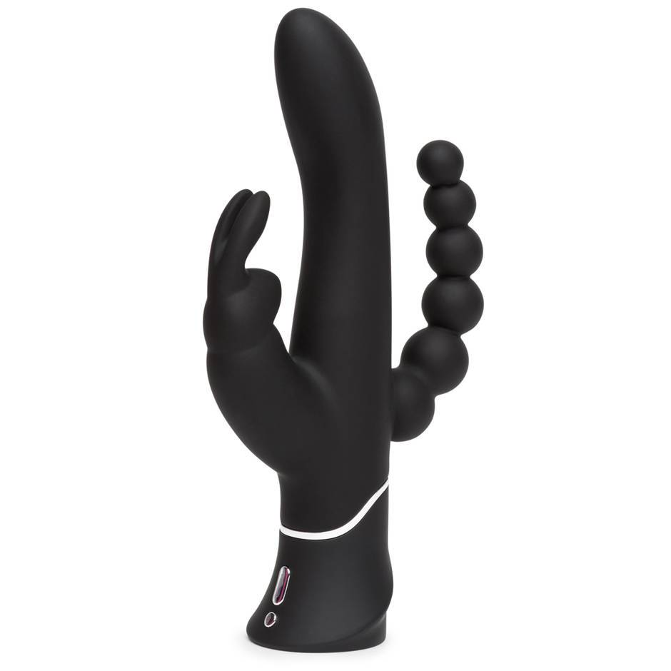 Happy Rabbit Triple Curve Rechargeable Rabbit Black