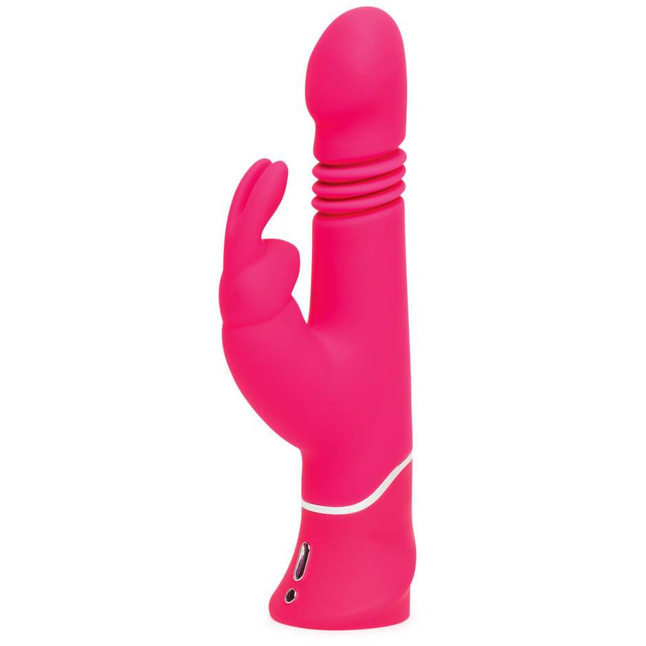 Happy Rabbit Thrusting Rechargeable Rabbit Pink