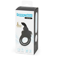 Load image into Gallery viewer, Happy Rabbit Stimulating Usb Rechargeable Cock Ring Black
