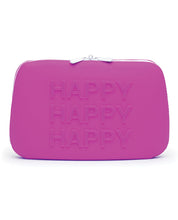 Load image into Gallery viewer, Happy Rabbit Happy Large Purple Silicone Zip Storage Bag
