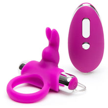 Load image into Gallery viewer, Happy Rabbit Remote Control Cock Ring Purple
