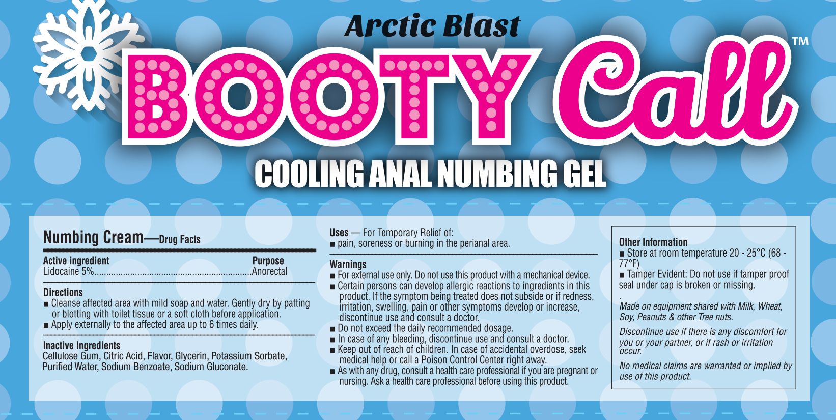 Booty Call Arctic Blast Anal Numbing & Cooling Gel – Xandebay