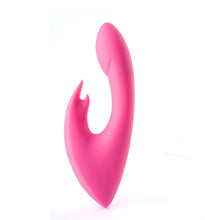 Load image into Gallery viewer, Leah Rechargeable Silicone Rabbit Massager Neon Pink
