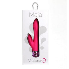 Load image into Gallery viewer, Victoria Rechargeable Silicone Dual Vibe Neon Pink
