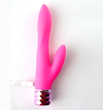 Load image into Gallery viewer, Victoria Rechargeable Silicone Dual Vibe Neon Pink
