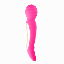 Load image into Gallery viewer, Zoe Rechargeable Dual Vibrating Wand Hot Pink
