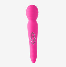 Load image into Gallery viewer, Zoe Rechargeable Dual Vibrating Wand Hot Pink
