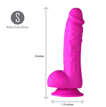 Load image into Gallery viewer, Josi 8 Realistic Silicone Dong Purple &quot;

